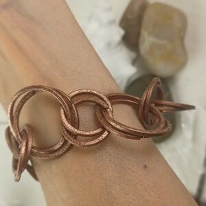 Paparazzi Rustic Copper Chunky Multi Chain Link Metal Bracelet